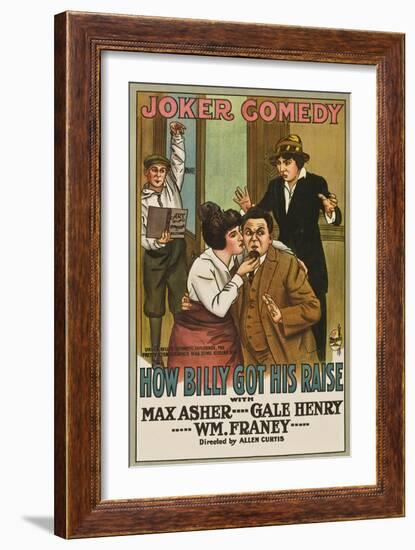 How Billy Got His Raise-Joker Comedy-Framed Art Print