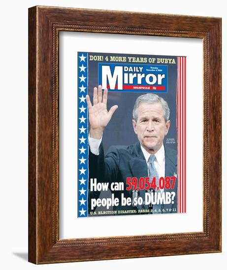 How Can 59,017,32 People be So Dumb?-null-Framed Photographic Print