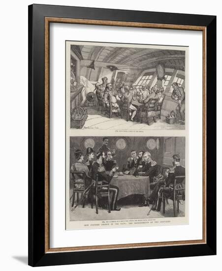 How Customs Change in the Navy, the Refreshments of Two Centuries-Thomas Rowlandson-Framed Giclee Print