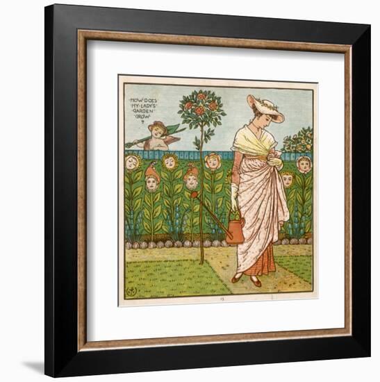 How Does My Lady's Garden Grow?-null-Framed Art Print