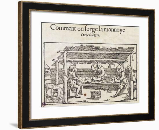 How Gold and Silver Coins are Made-null-Framed Giclee Print