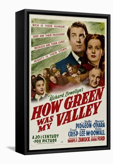 How Green Was My Valley, 1941-null-Framed Stretched Canvas