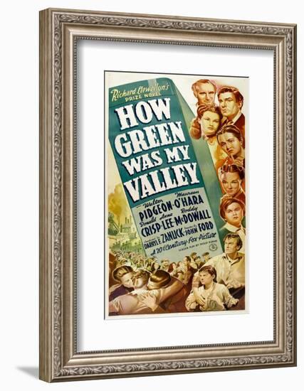 How Green Was My Valley, 1941-null-Framed Photo