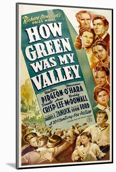 How Green Was My Valley, 1941-null-Mounted Photo