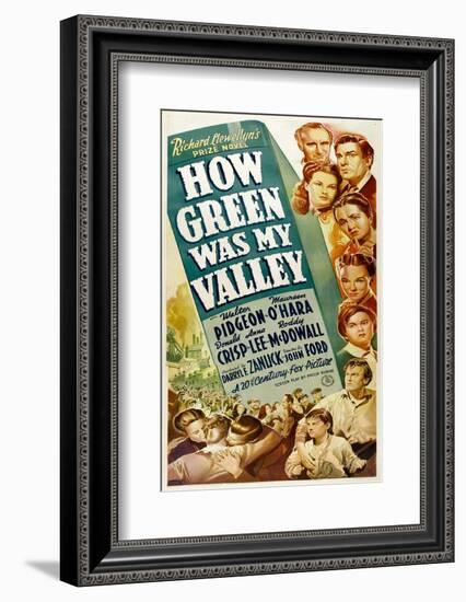 How Green Was My Valley, 1941-null-Framed Photo