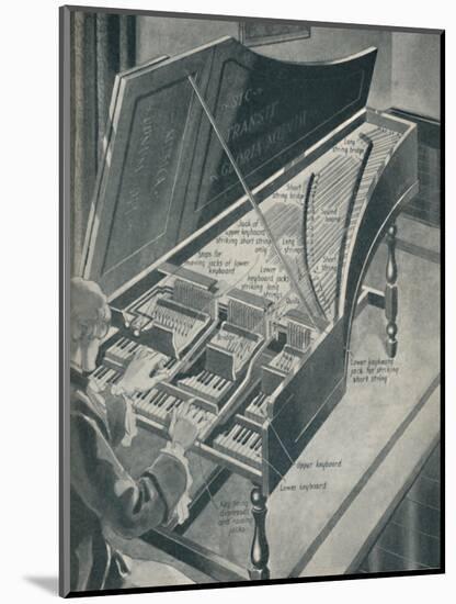 'How Handel's Harpischord Worked', c1934-Unknown-Mounted Giclee Print