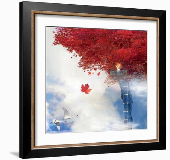 How High Can You Go?-Nancy Tillman-Framed Art Print