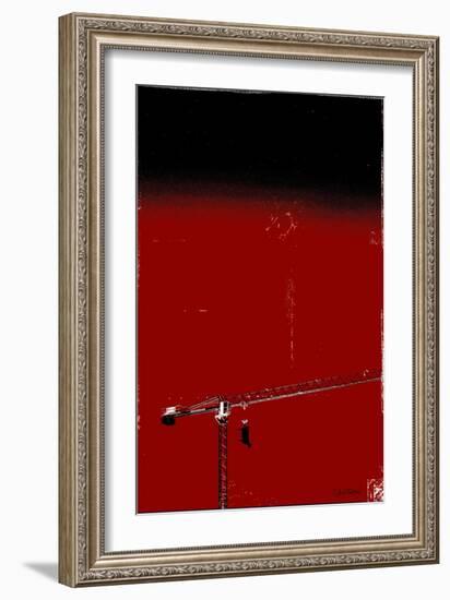 How High Is Your Cow? Red-Pascal Normand-Framed Art Print