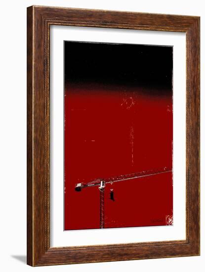 How High Is Your Cow? Red-Pascal Normand-Framed Art Print