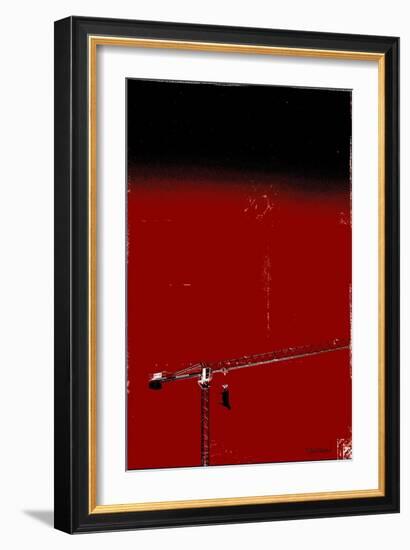 How High Is Your Cow? Red-Pascal Normand-Framed Art Print