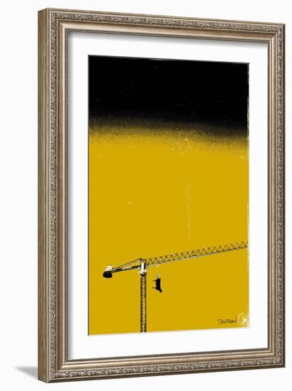 How High Is Your Cow? Yellow-Pascal Normand-Framed Art Print