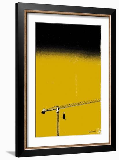 How High Is Your Cow? Yellow-Pascal Normand-Framed Art Print