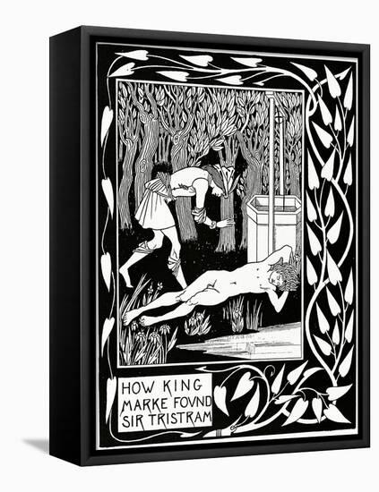 "How King Marke Found Sir Tristram", Illustration from 'Le Morte D'Arthur' by Sir Thomas Malory,…-Aubrey Beardsley-Framed Premier Image Canvas