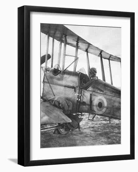 How Kut Garrison Was Fed by Flying-Machine: Ready for Flight with Bags of Grain-English Photographer-Framed Giclee Print