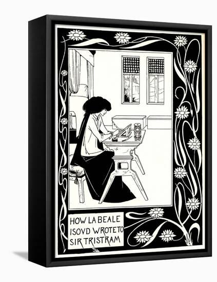 How La Beale Isoud Wrote to Sir Tristram-Aubrey Beardsley-Framed Premier Image Canvas