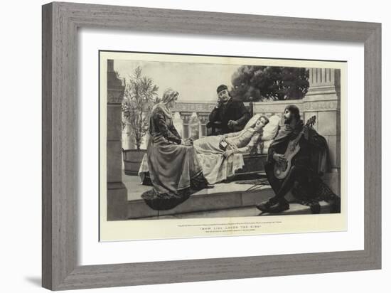 How Lisa Loved the King-Edmund Blair Leighton-Framed Giclee Print