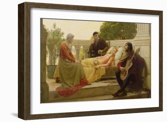 How Liza Loved the King, 1890-Edmund Blair Leighton-Framed Giclee Print