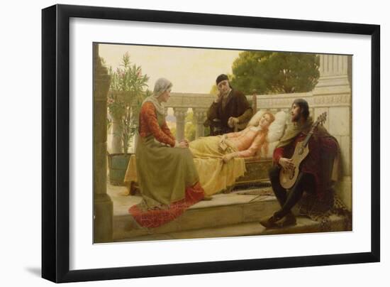 How Liza Loved the King, 1890-Edmund Blair Leighton-Framed Giclee Print