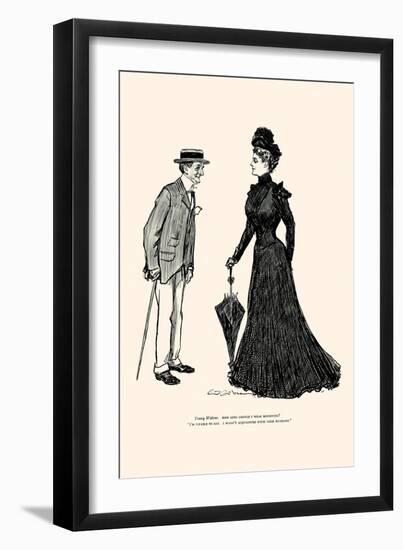 How Long Should I Wear Mourning-Charles Dana Gibson-Framed Art Print