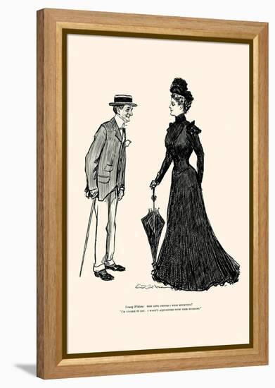 How Long Should I Wear Mourning-Charles Dana Gibson-Framed Stretched Canvas