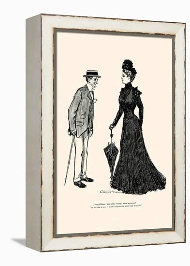 How Long Should I Wear Mourning-Charles Dana Gibson-Framed Stretched Canvas