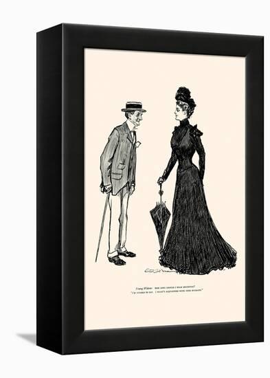 How Long Should I Wear Mourning-Charles Dana Gibson-Framed Stretched Canvas