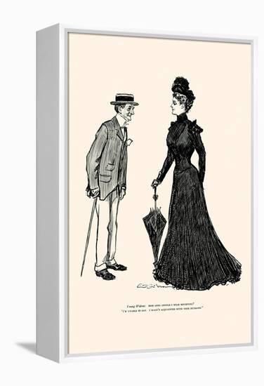 How Long Should I Wear Mourning-Charles Dana Gibson-Framed Stretched Canvas