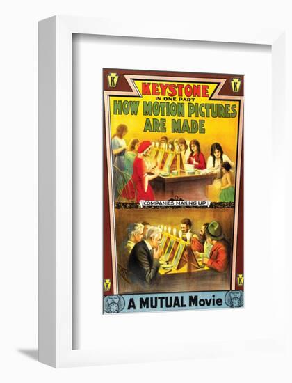 How Motion Pictures Are Made - 1914-null-Framed Giclee Print