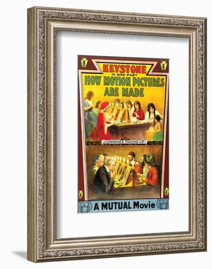 How Motion Pictures Are Made - 1914-null-Framed Giclee Print