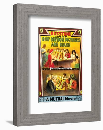 How Motion Pictures Are Made - 1914-null-Framed Giclee Print