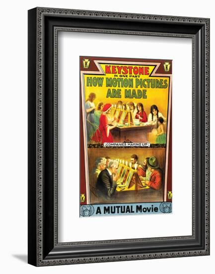 How Motion Pictures Are Made - 1914-null-Framed Giclee Print