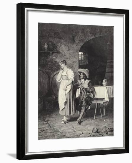 How Much for a Kiss?-null-Framed Giclee Print
