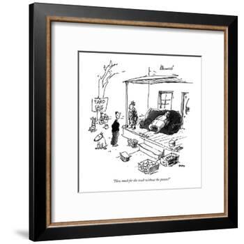 "How much for the couch without the potato?" - New Yorker Cartoon-George Booth-Framed Premium Giclee Print