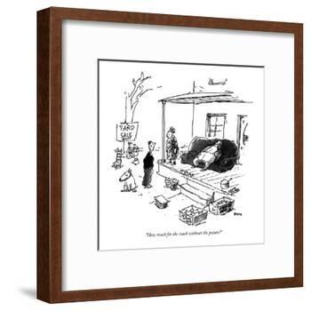 "How much for the couch without the potato?" - New Yorker Cartoon-George Booth-Framed Premium Giclee Print