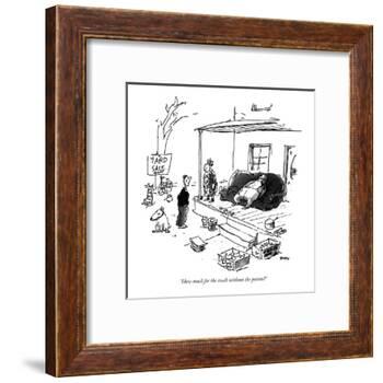 "How much for the couch without the potato?" - New Yorker Cartoon-George Booth-Framed Premium Giclee Print