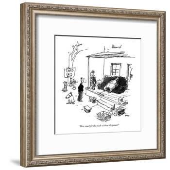 "How much for the couch without the potato?" - New Yorker Cartoon-George Booth-Framed Premium Giclee Print