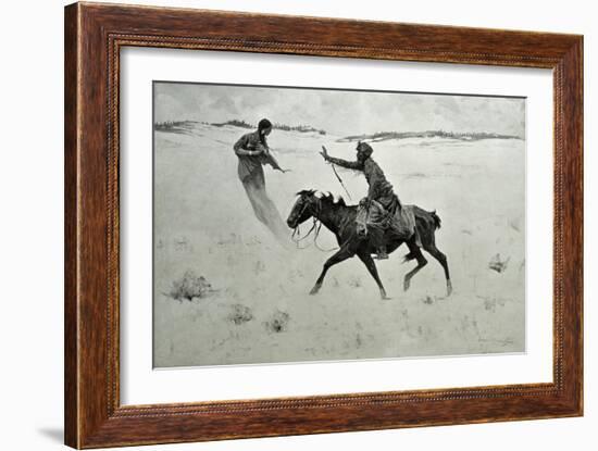 How Order No. 6 Went Through, or the Vision-Frederic Sackrider Remington-Framed Giclee Print