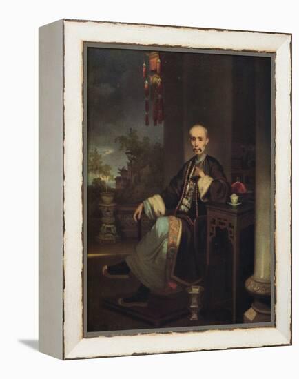 'How Qua, Head of the Hong Merchants in Canton', c1830-George Chinnery-Framed Premier Image Canvas