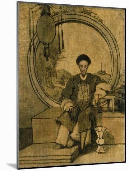 How Qua, Senior Hong Merchant at Canton, China-George Chinnery-Mounted Giclee Print
