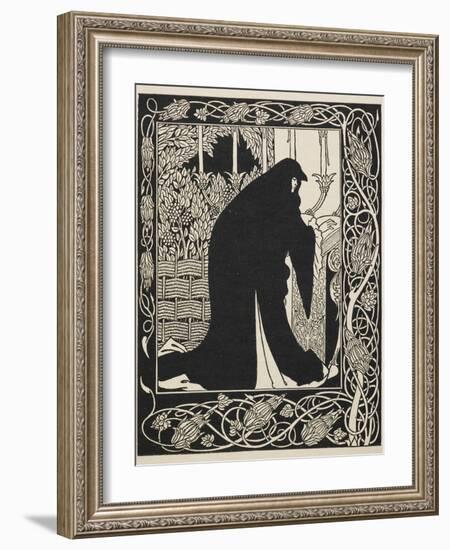 How Queen Guinevere made her a nun-Aubrey Beardsley-Framed Giclee Print