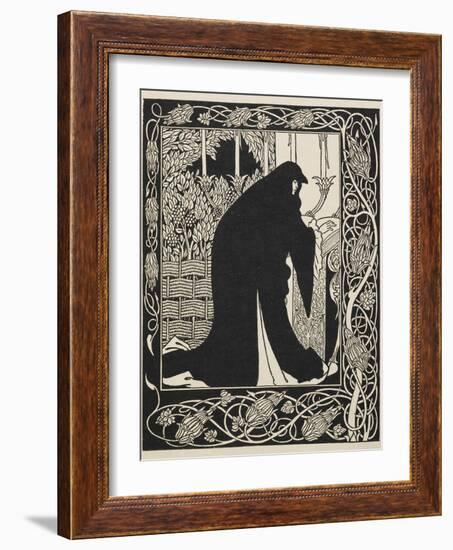 How Queen Guinevere made her a nun-Aubrey Beardsley-Framed Giclee Print