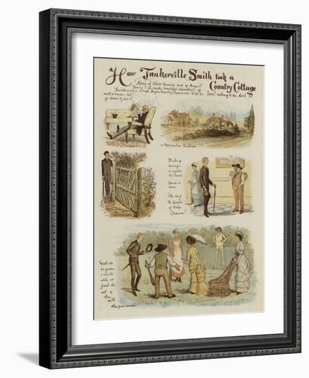 How Tankerville Smith Took a Country Cottage-null-Framed Giclee Print