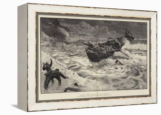 How the Boat Came Home-Charles Napier Hemy-Framed Premier Image Canvas