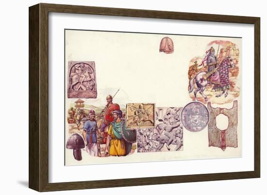 How the Cavalry Protect Themselves-Pat Nicolle-Framed Giclee Print