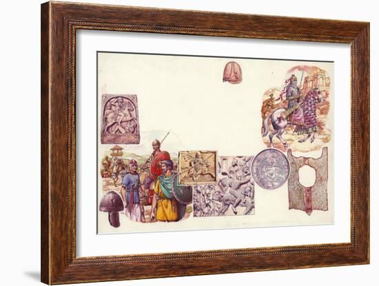 How the Cavalry Protect Themselves-Pat Nicolle-Framed Giclee Print