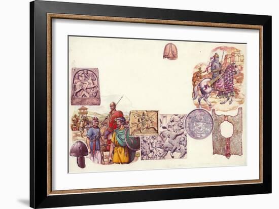 How the Cavalry Protect Themselves-Pat Nicolle-Framed Giclee Print