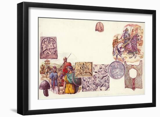 How the Cavalry Protect Themselves-Pat Nicolle-Framed Giclee Print