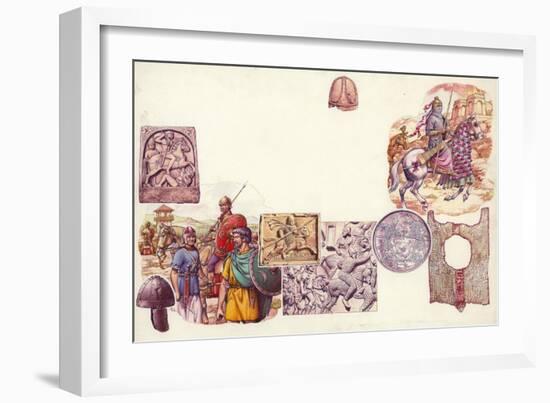 How the Cavalry Protect Themselves-Pat Nicolle-Framed Giclee Print