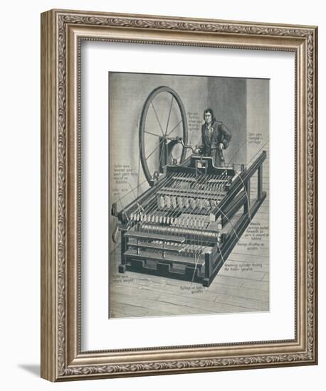 'How The Early Spinning Jenny Worked', c1934-Unknown-Framed Giclee Print