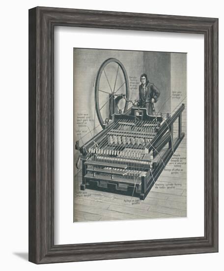 'How The Early Spinning Jenny Worked', c1934-Unknown-Framed Giclee Print